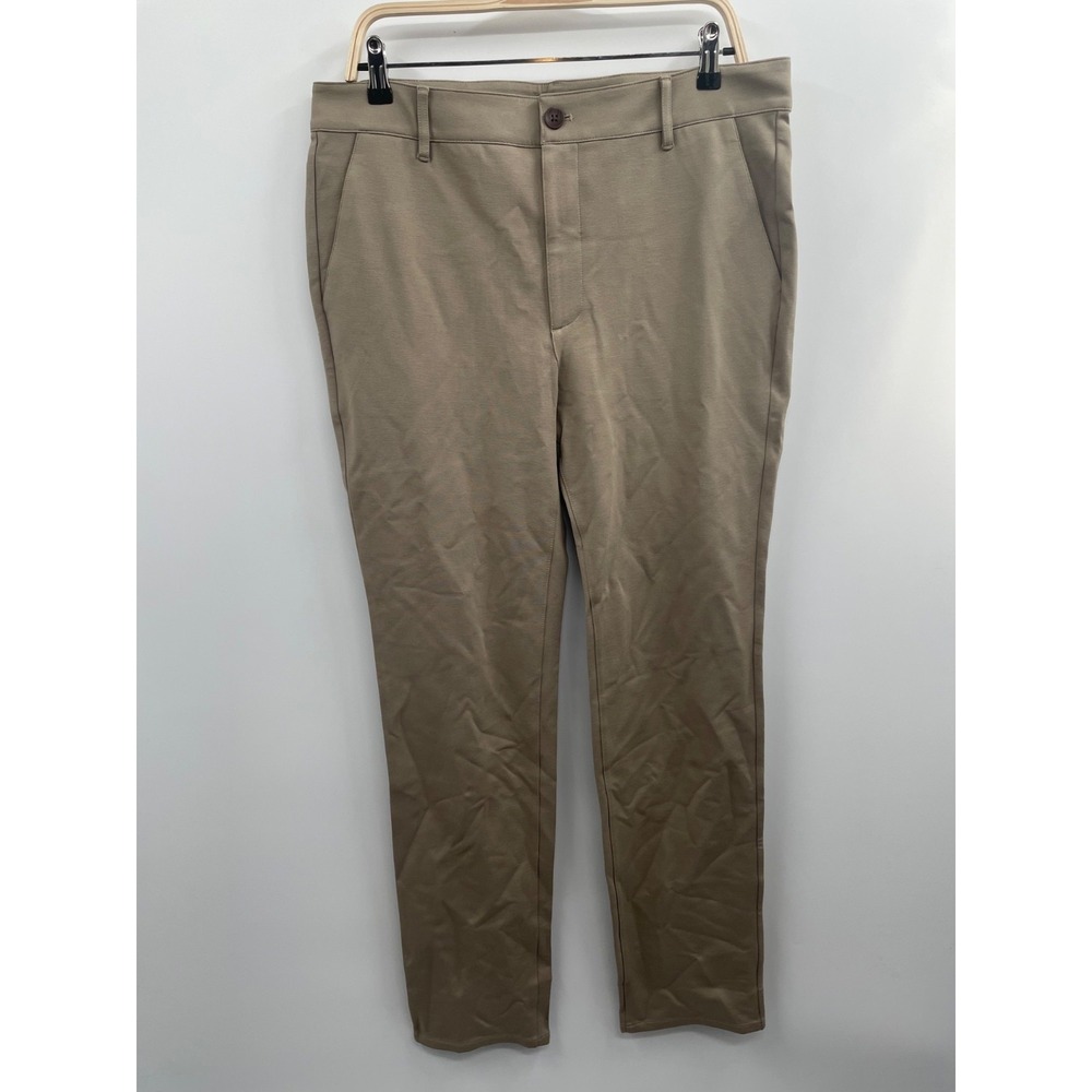 NWOT True Classic Khaki Slim Comfort Knit Chino‎ Pant Men's 36X34 Beige Zip Fly